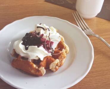 Waffles with Cream